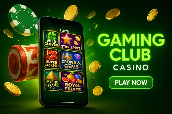 Gaming Club Casino on a mobile phone
